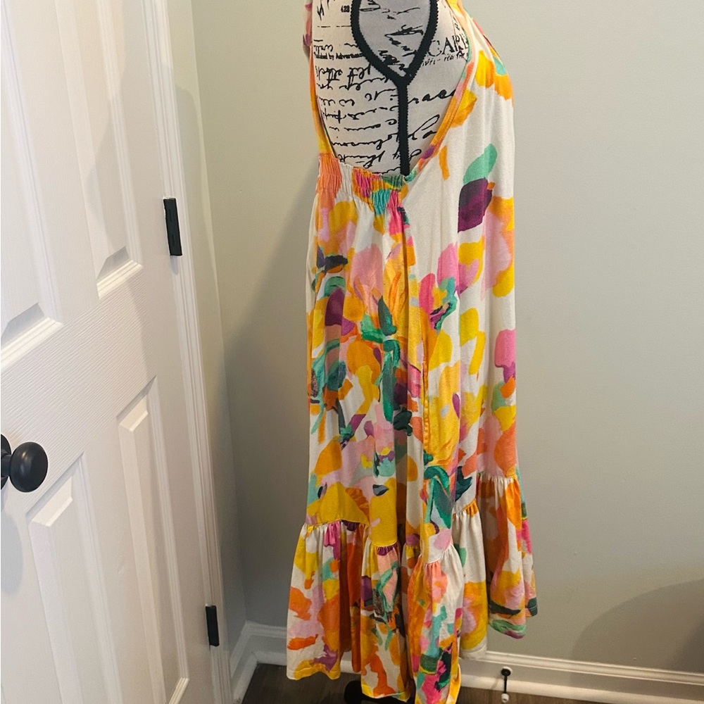 Anthropologie Daily Practice Frida Cross-back Midi Dress - Picture 5 of 8